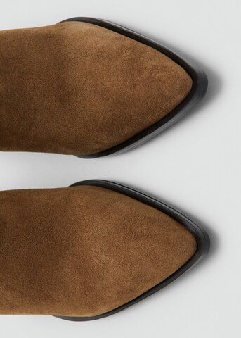MANGO Booties 'Pacifico' in Brown