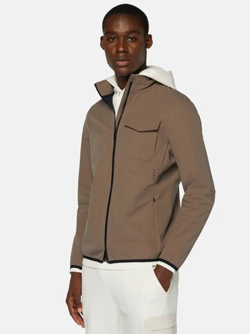 Veste fonctionnelle Boggi Milano en marron : devant