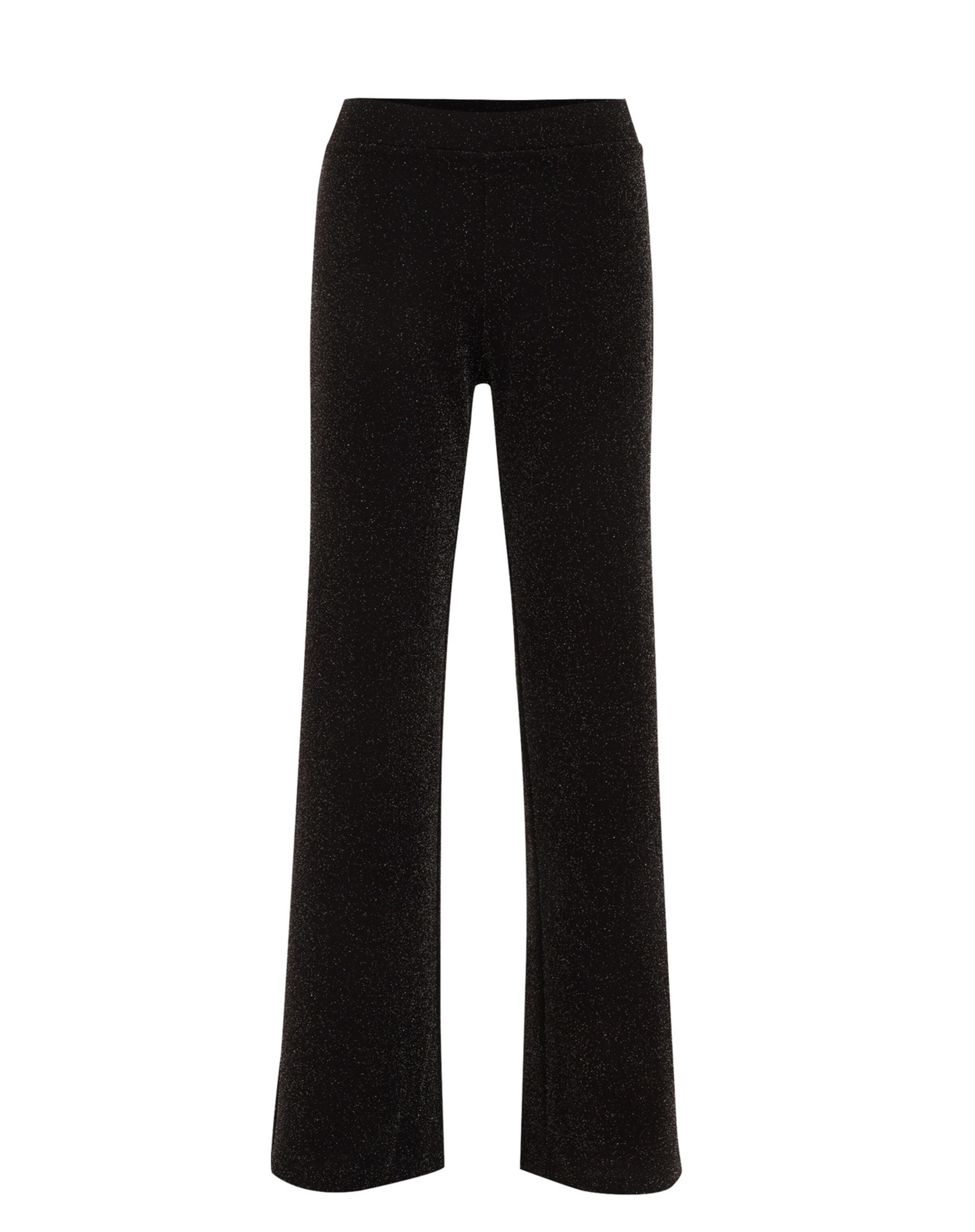 WE Fashion Flared Broek in Zwart: voorkant