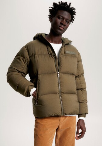 TOMMY HILFIGER Winter Jacket 'New York' in Green: front