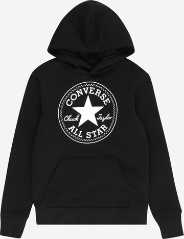 CONVERSE Свитшот в Черный: спереди