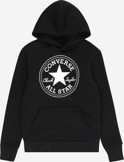 CONVERSE Sweater majica u crna / bijela, Pregled proizvoda