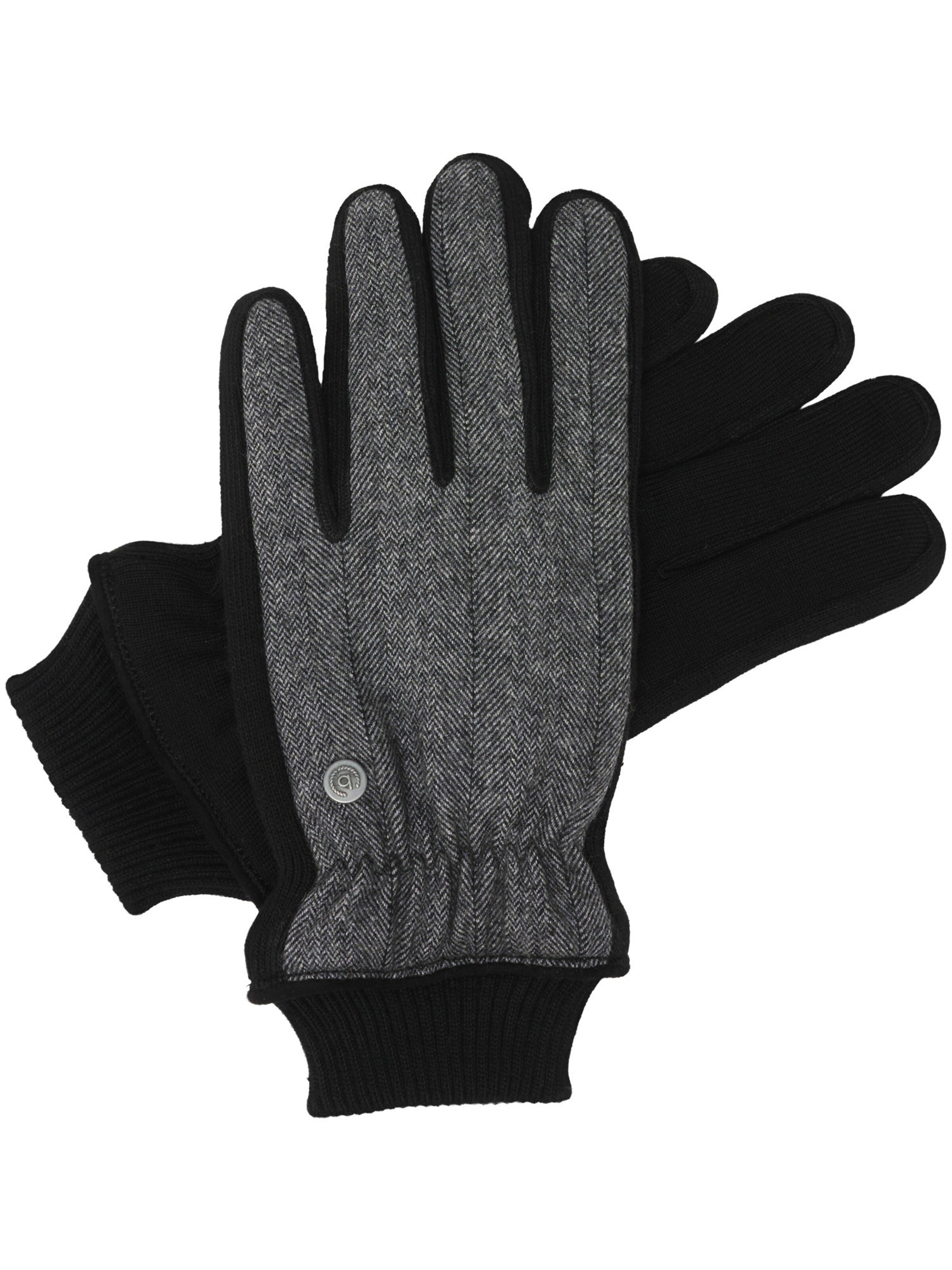 bugatti Full Finger Gloves in Grey