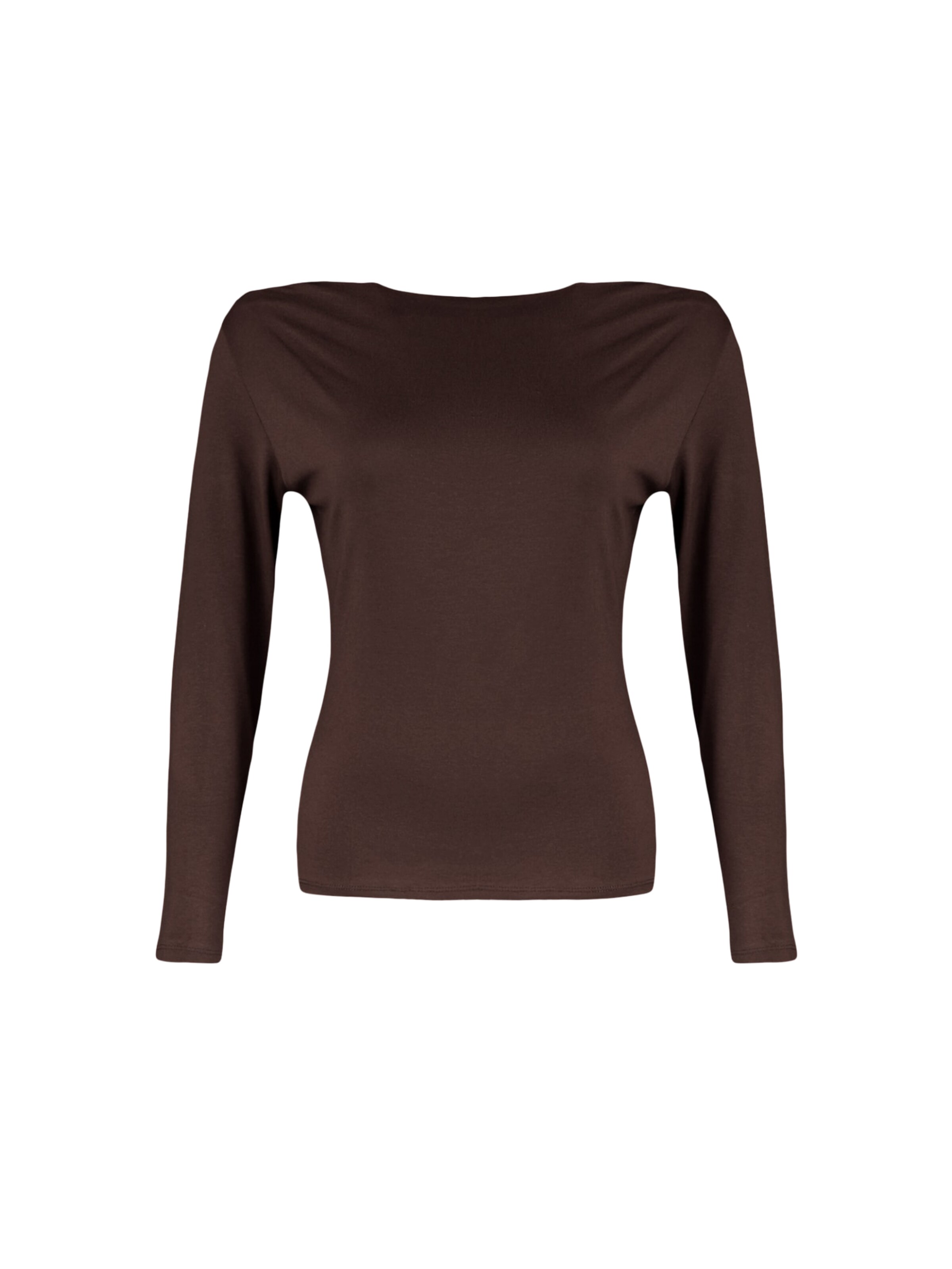 Trendyol Curve - Camiseta en marrón: frente