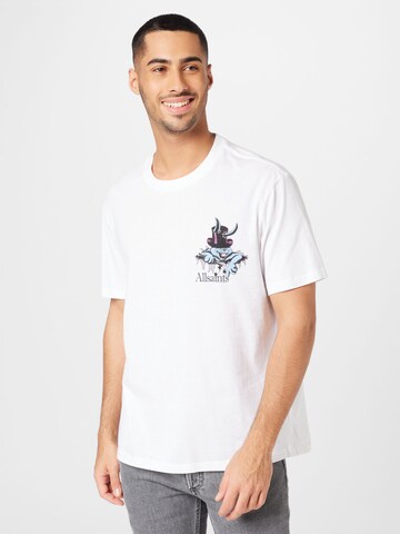 Tricou 'LUNAR RABBIT' de la AllSaints pe alb: față