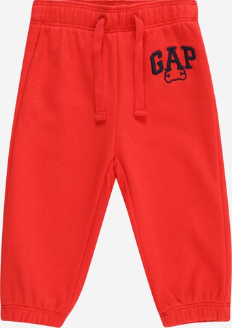 GAP Tapered Trousers 'NOVELTY' in Red: front