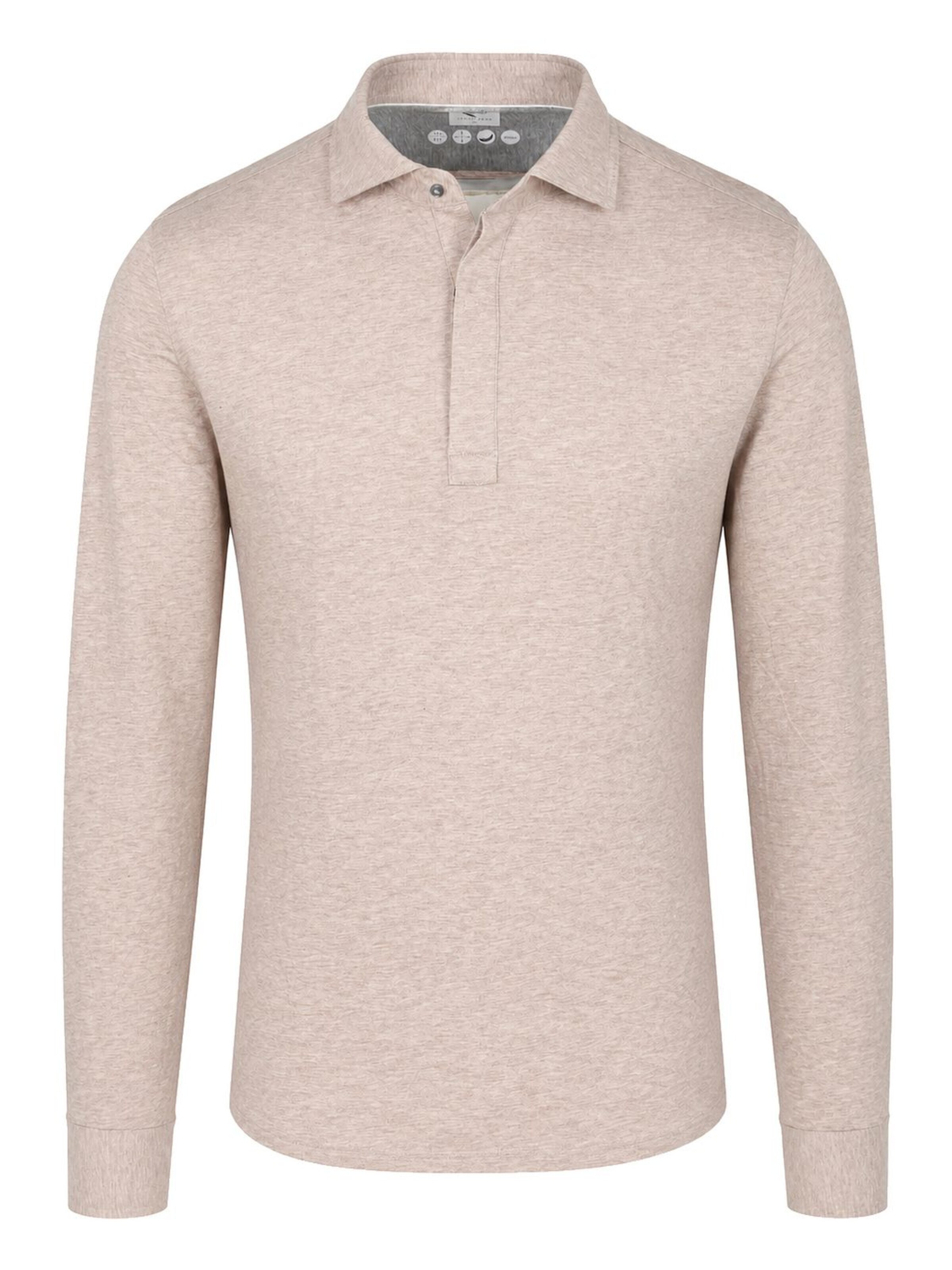 R2 Amsterdam Shirt in Beige: voorkant