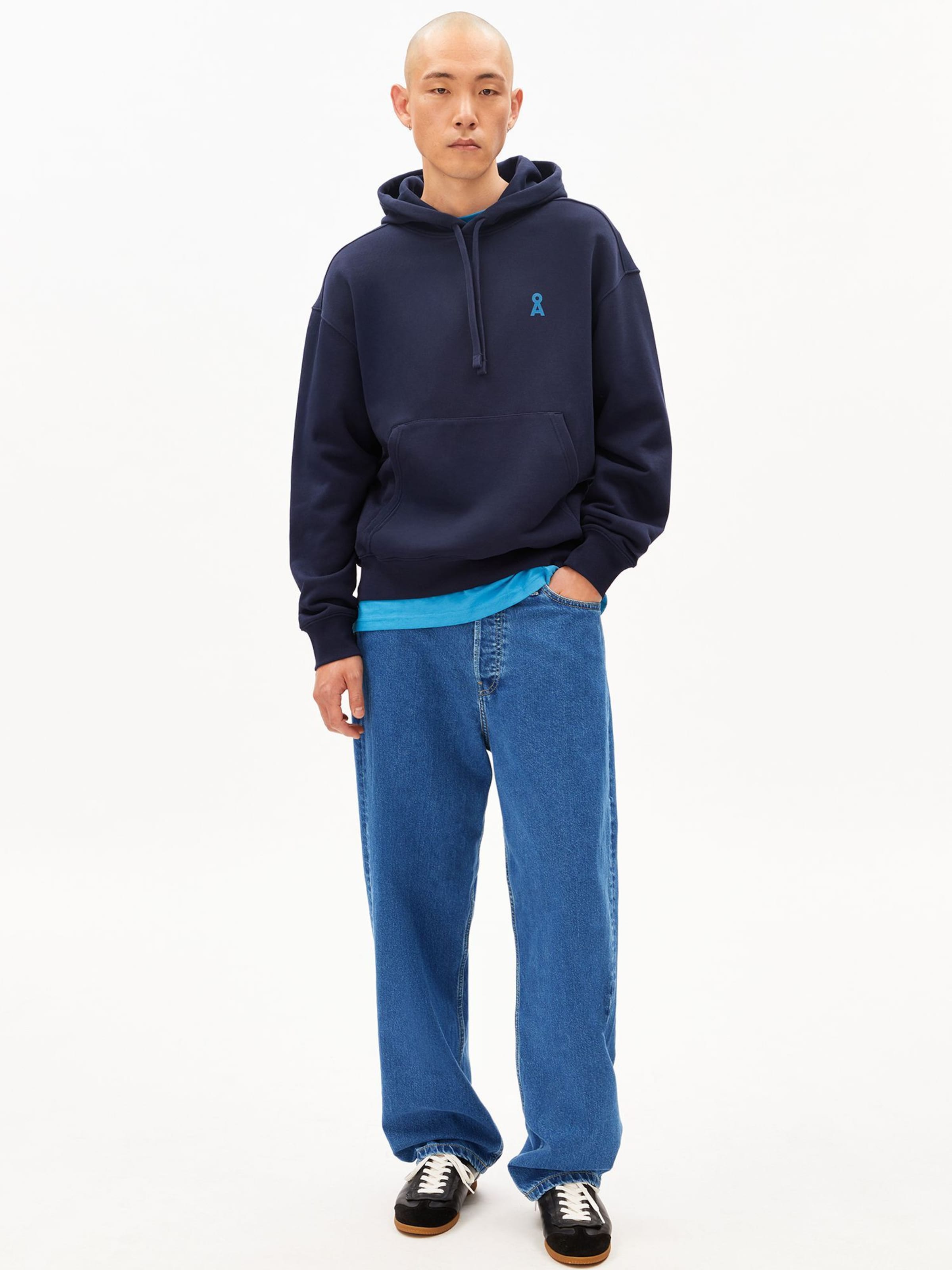 ARMEDANGELS Kapuzenpullover in Blau: Vorderseite