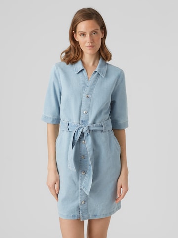 VERO MODA Shirt Dress 'CALI' in Blue: front