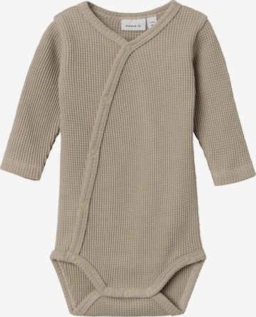 NAME IT - Pijama entero/body en beige: frente