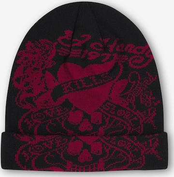 Berretto 'Love Kills Slowly' di Ed Hardy in nero: frontale