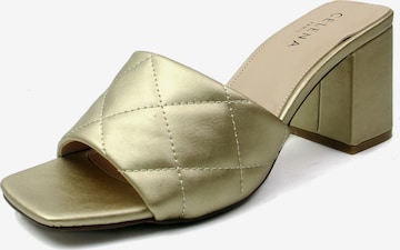 Celena Mules 'Cacie' in Gold