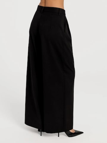 Regular Pantalon 'Estra' mandragora en noir