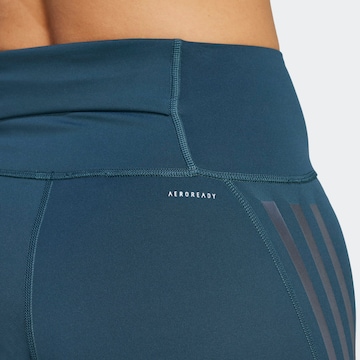 ADIDAS PERFORMANCE Skinny Workout Pants 'Dailyrun' in Blue