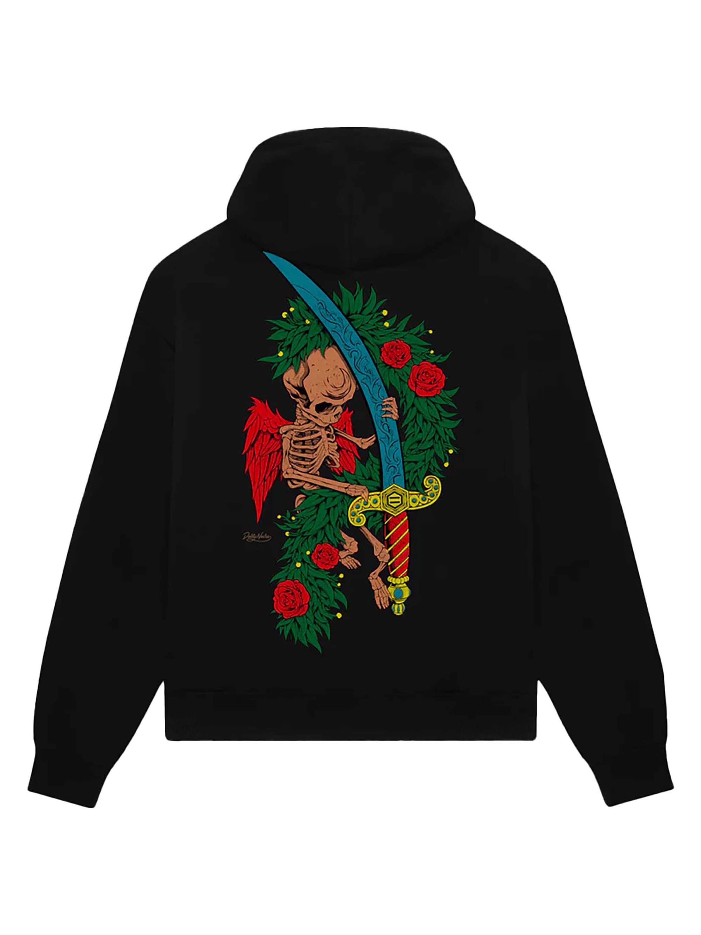 Pull-over 'Pik-Ass' DOLLY NOIRE en noir