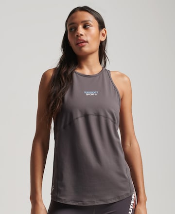 Superdry Sports Top 'Active' in Brown: front