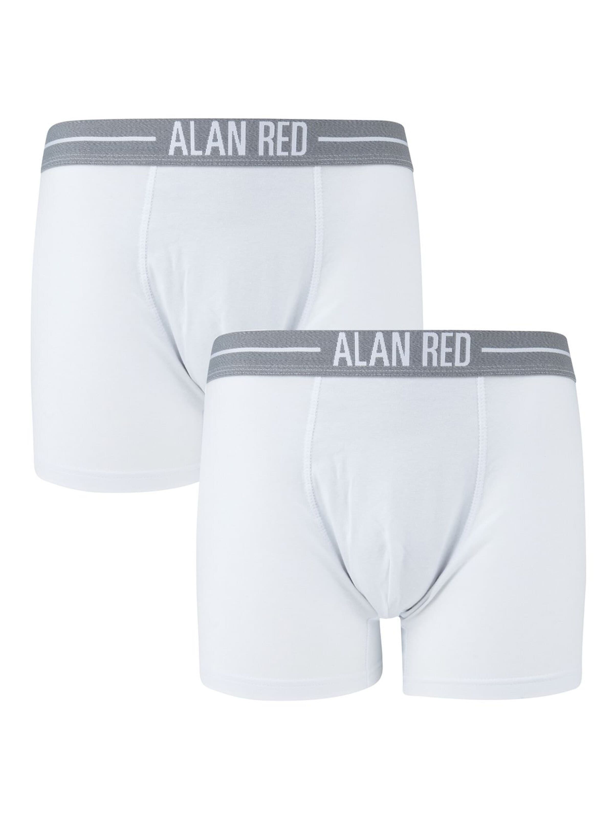 alan red Boxer shorts in White: front