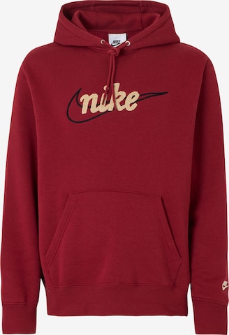 Nike Sportswear Sweatshirt 'CLUB' i röd: framsida