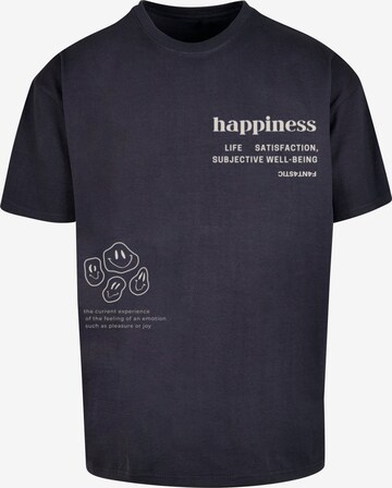 F4NT4STIC T-Shirt 'Happiness' in Blau: predná strana