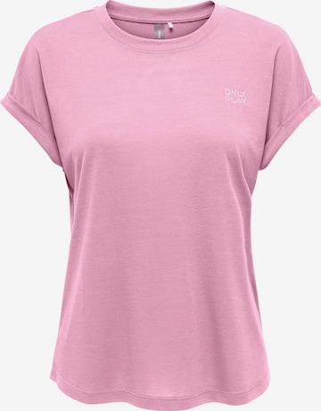 ONLY PLAY Koszulka 'Frei Life' w kolorze różowy: przód