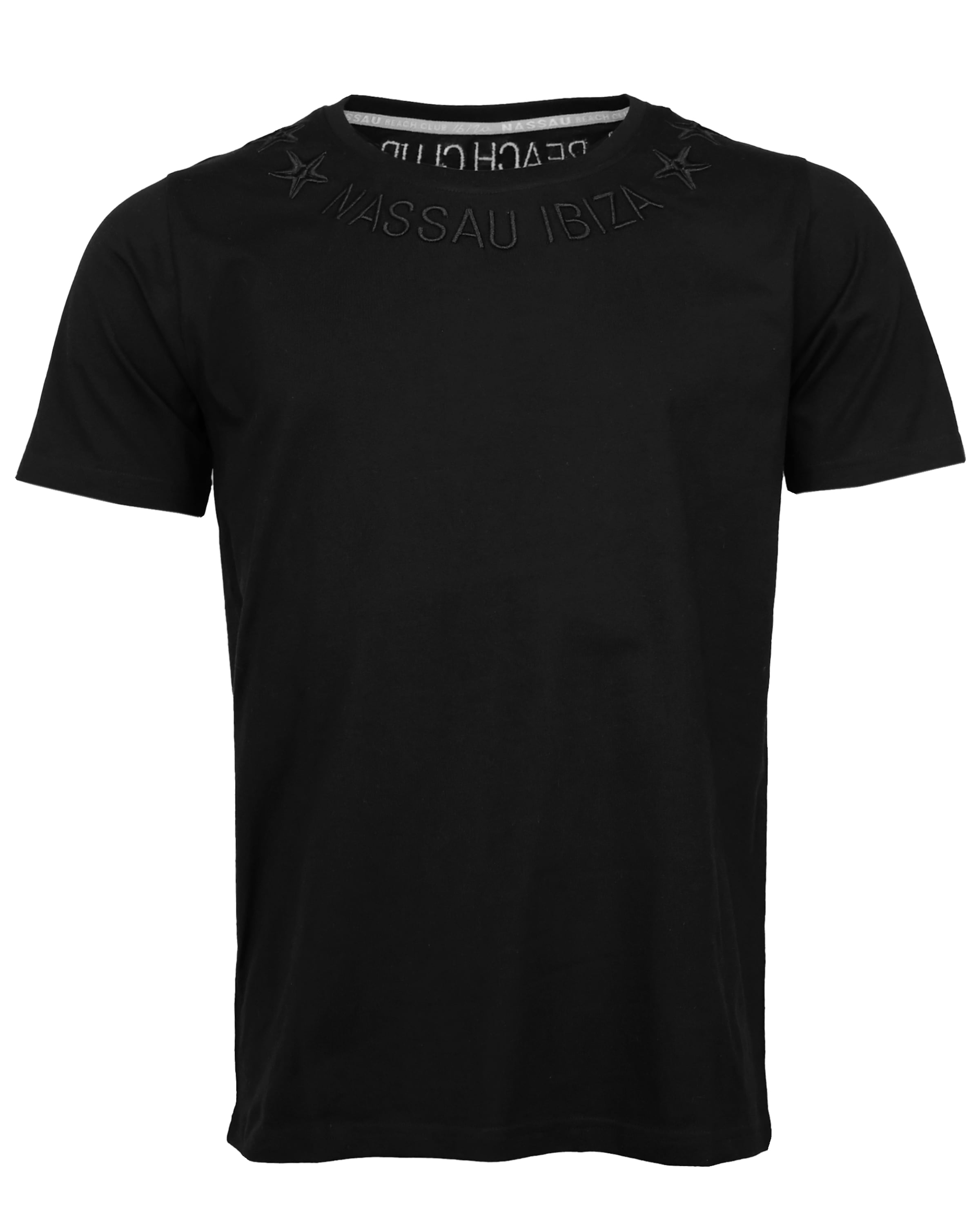NASSAU Beach Club Shirt ' NB22013 ' in Schwarz: Vorderseite