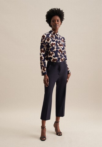 SEIDENSTICKER Blouse ' Schwarze Rose ' in Blauw