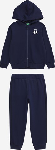 UNITED COLORS OF BENETTON Sweat suit in Blue: front