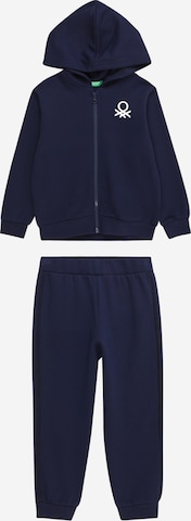 UNITED COLORS OF BENETTON Sweatsuit in Blue: front
