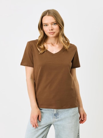 T-shirt C&City en marron