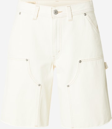 balta LEVI'S ® Plačios klešnės Darbinio stiliaus džinsai: priekis