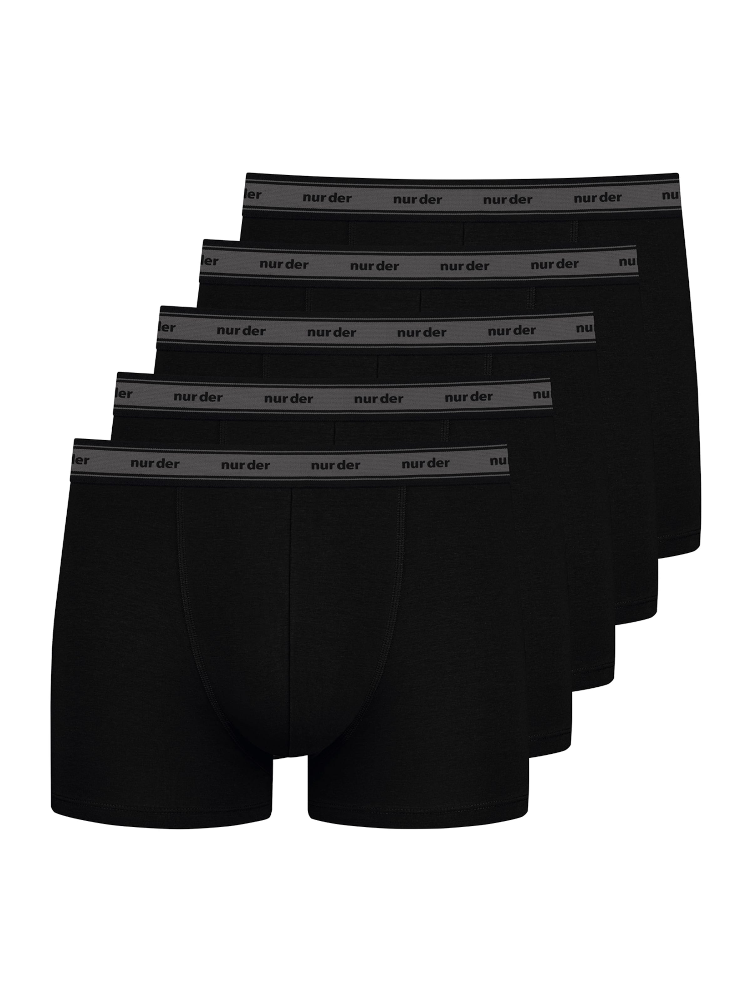 Nur Der Boxer shorts ' Organic Cotton ' in Black: front
