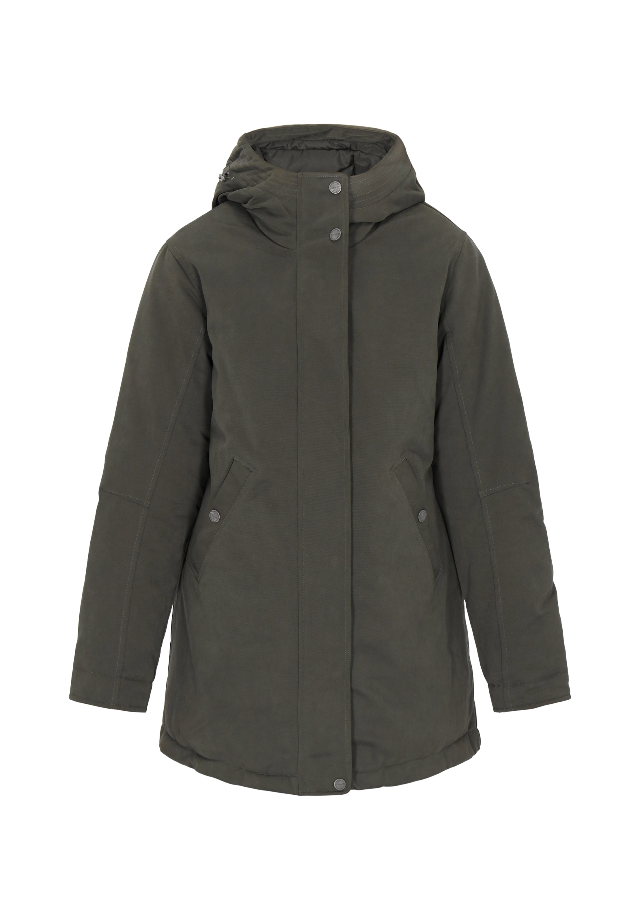 DreiMaster Klassik Zimní parka 'Classic' – zelená: přední strana