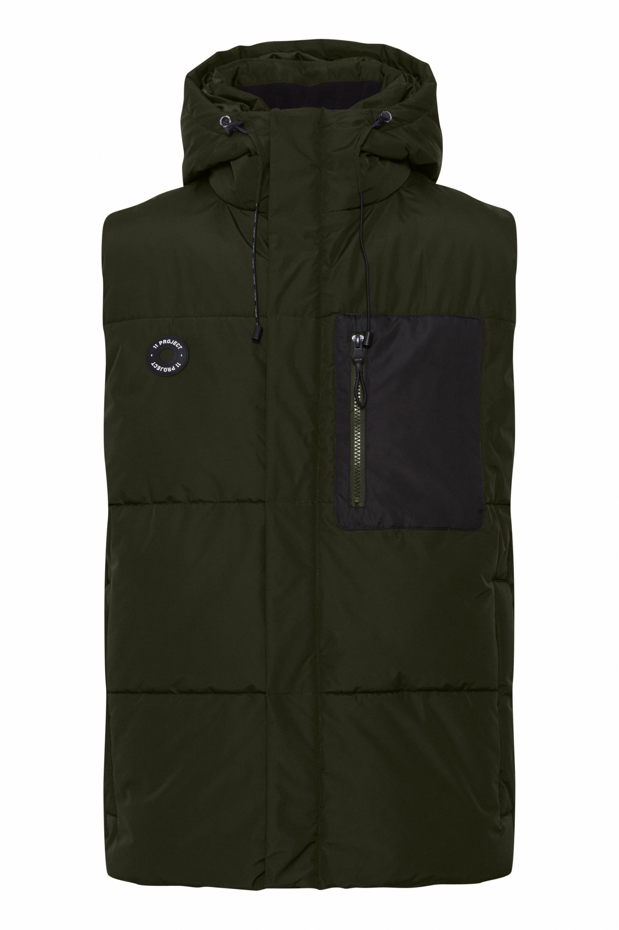 11 Project Bodywarmer in Groen: voorkant