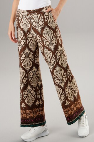 Aniston SELECTED Wide leg Pants in Beige