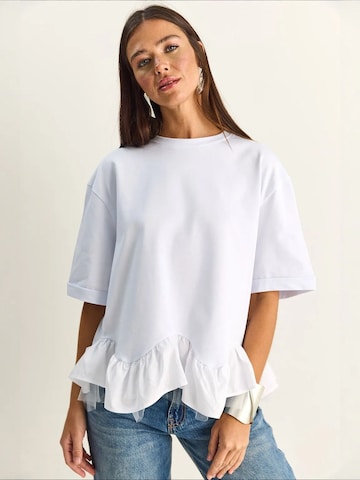 Maglietta 'T-Shirts' di Bianco Lucci in bianco: frontale