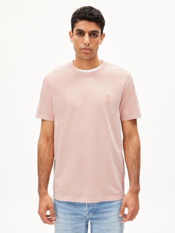 ARMEDANGELS T-Shirt MAARKOS GMT DYE in Pink: Vorderseite