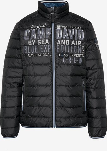 CAMP DAVID Between-Season Jacket in Black: front