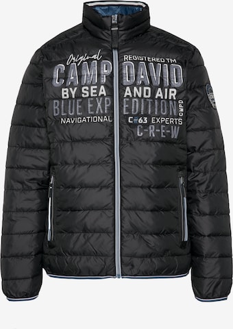 CAMP DAVID Between-Season Jacket in Black: front