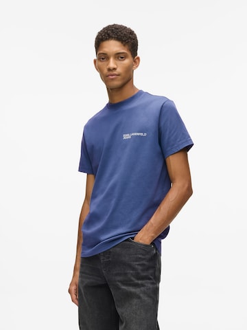 KARL LAGERFELD JEANS Shirt ' SCHMAL GESCHNITTENES' in Blue: front