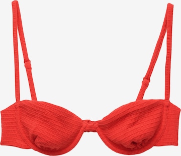 Pull&Bear T-Shirt Bikinitoppi värissä punainen: etupuoli