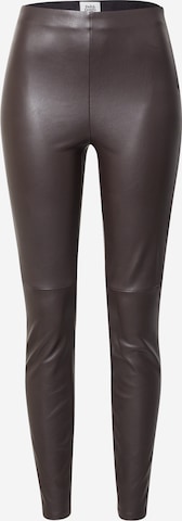 Coupe slim Pantalon 'Arleen' Twist & Tango en marron : devant