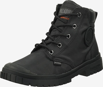 Palladium Schnürboots 'Pampa' in Schwarz: predná strana