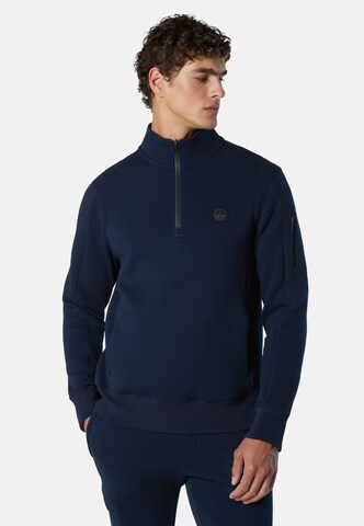 Sweat-shirt North Sails en bleu : devant