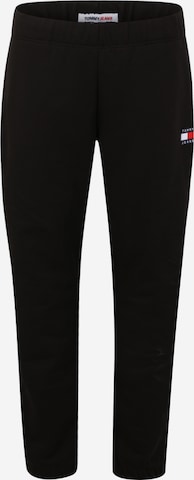 Tommy Hilfiger Big & Tall Tapered Trousers in Black: front