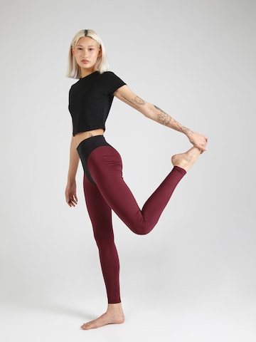 Hey Honey Skinny Workout Pants 'Jane Fig' in Red
