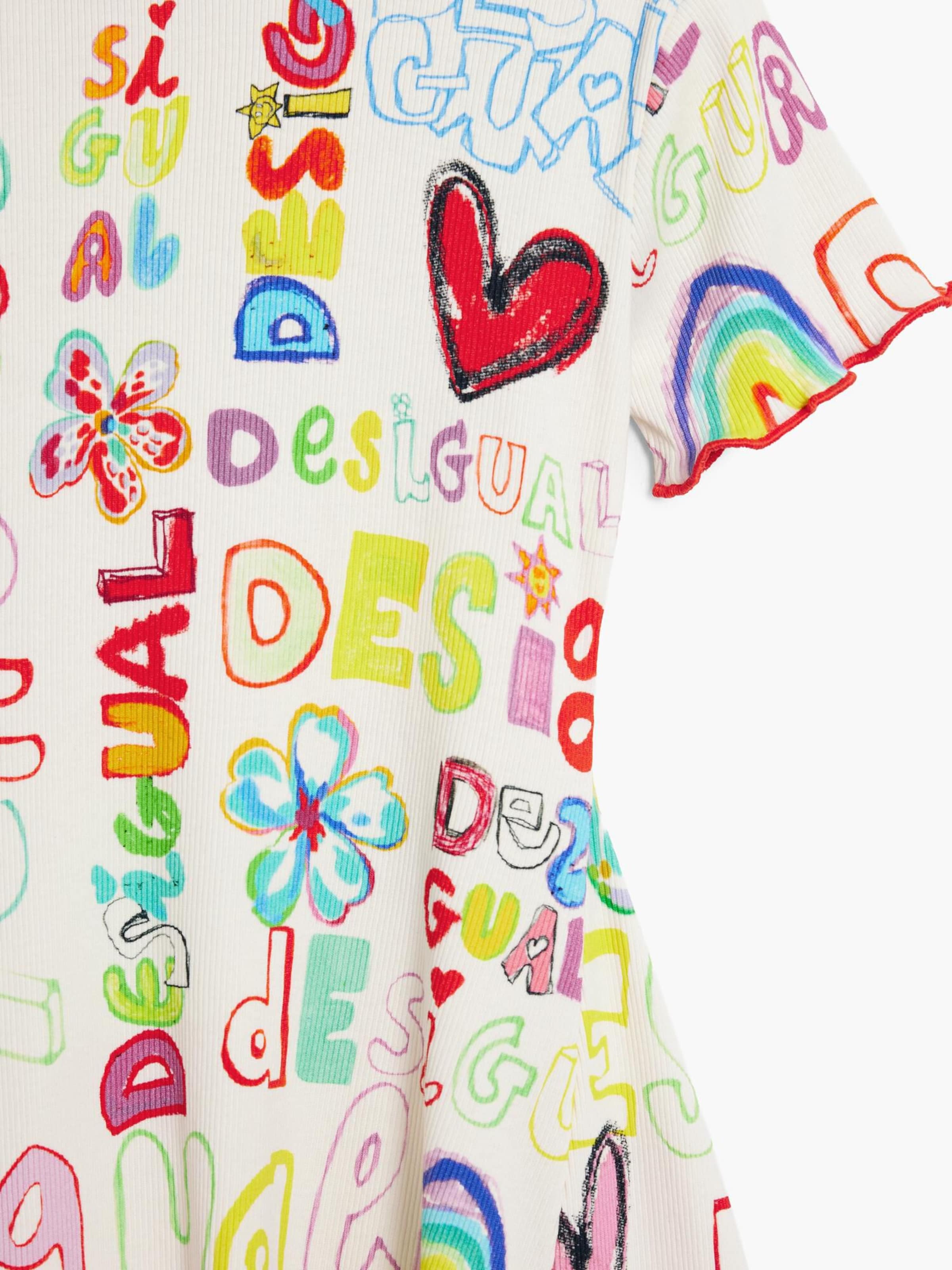 Desigual Sukienka w kolorze biały
