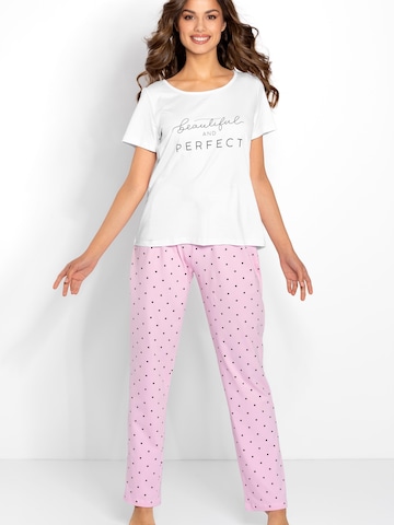 Momenti Per Me Pyjama 'Flawless' in Wit: voorkant