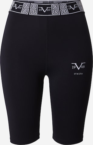 19V69 ITALIA Skinny Sportbroek 'ALEXA' in Zwart: voorkant