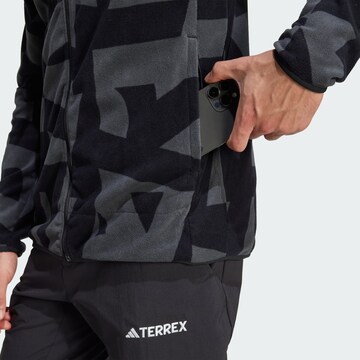 ADIDAS TERREX Athletic fleece jacket in Black