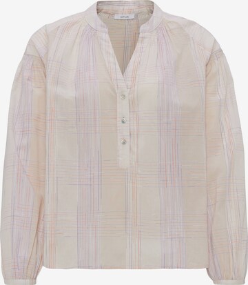 Camicia da donna di OPUS in beige: frontale